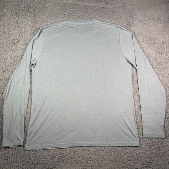 Free Fly Shirt Mens 3XL Gray Crew Neck Long Sleeve Bamboo Fishing Knit Outdoor - Picture 6 of 9